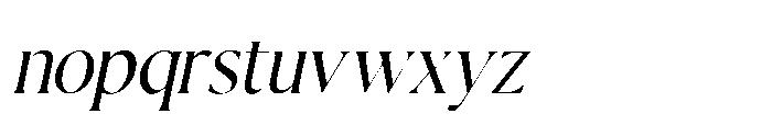 Valtoria Light Italic Font LOWERCASE