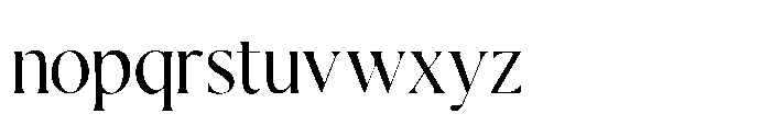 Valtoria Light Font LOWERCASE