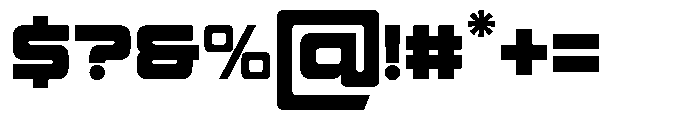 Valtron Regular Font OTHER CHARS