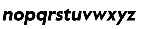 Value Sans Pro Black Italic Font LOWERCASE
