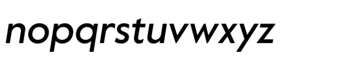Value Sans Pro Medium Italic Font LOWERCASE