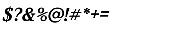Value Serif Pro Bold Italic Font OTHER CHARS