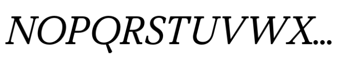 Value Serif Pro Italic Font UPPERCASE