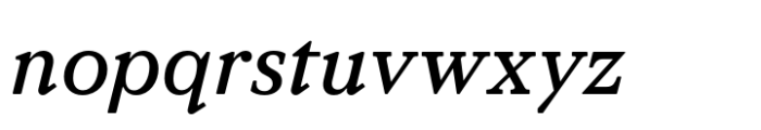 Value Serif Pro Medium Italic Font LOWERCASE