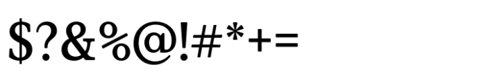 Value Serif Pro Medium Font OTHER CHARS
