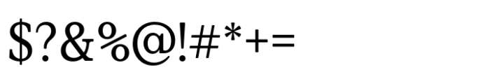 Value Serif Pro Regular Font OTHER CHARS