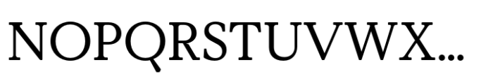 Value Serif Pro Regular Font UPPERCASE