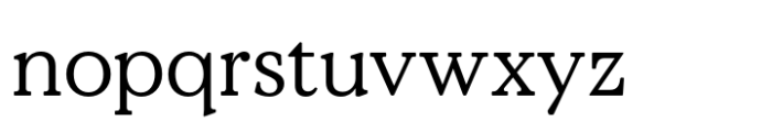 Value Serif Pro Regular Font LOWERCASE