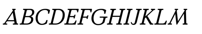 Value Serif Pro Variable Italic Font UPPERCASE