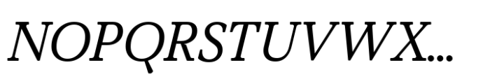 Value Serif Pro Variable Italic Font UPPERCASE