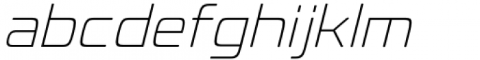 Valve Extra Light Italic Font LOWERCASE