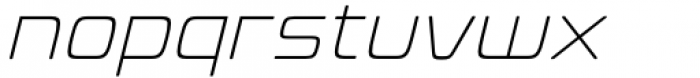 Valve Extra Light Italic Font LOWERCASE