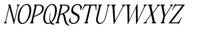 Valverde Condensed Light Italic Font UPPERCASE
