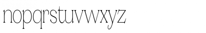 Valverde Condensed Thin Font LOWERCASE
