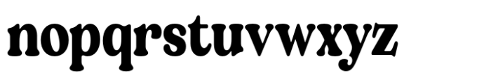 Valverde Rounded Condensed Extrabold Font LOWERCASE