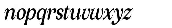 Valverde Rounded Condensed Medium Italic Font LOWERCASE
