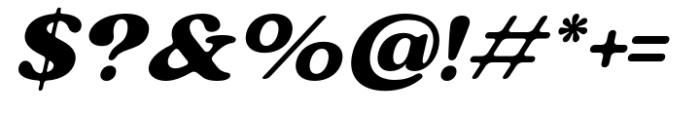 Valverde Rounded Extrabold Italic Font OTHER CHARS