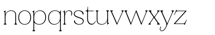 Valverde Rounded Thin Font LOWERCASE