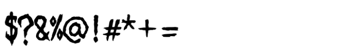 Vampire Gothic Font OTHER CHARS