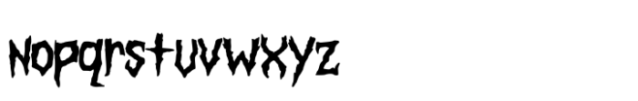 Vampire Gothic Font LOWERCASE