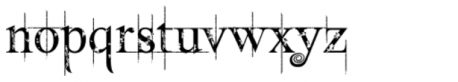 Vampire Smud Font LOWERCASE