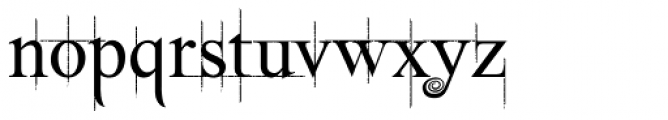 Vampire Font LOWERCASE