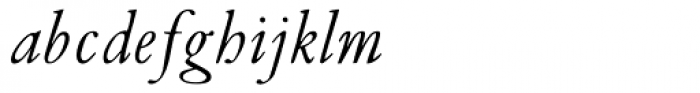 Van Dijck MT Italic Font LOWERCASE
