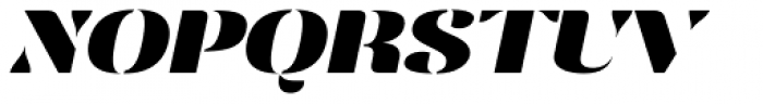 Vanage Black Italic Font UPPERCASE