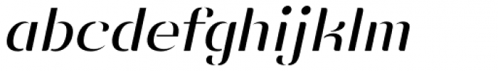 Vanage Light Italic Font LOWERCASE