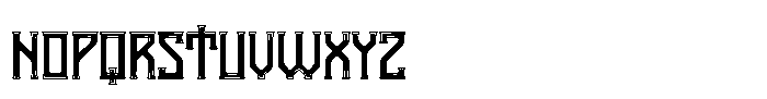 Vanaheim Inline Font LOWERCASE