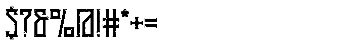 Vanaheim Rough Inline Font OTHER CHARS