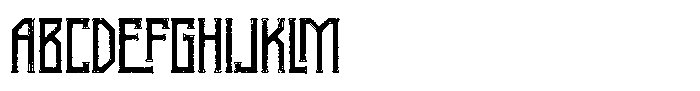 Vanaheim Rough Inline Font UPPERCASE
