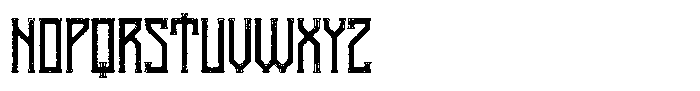 Vanaheim Rough Inline Font UPPERCASE