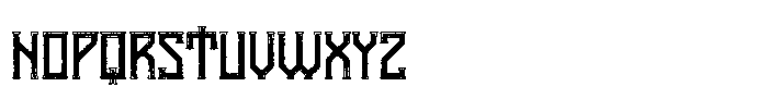 Vanaheim Rough Inline Font LOWERCASE