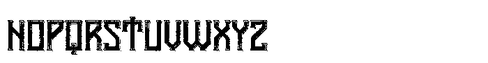 Vanaheim Rough Shadow Inline Font LOWERCASE