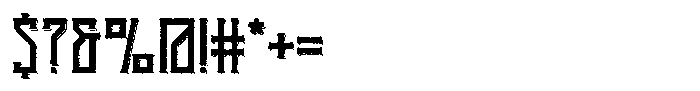 Vanaheim Rough Shadow Font OTHER CHARS