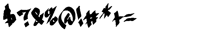 Vandal Broken Font OTHER CHARS