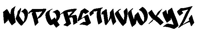 Vandal Broken Font UPPERCASE