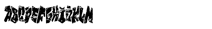 Vandal Crew Rough Font UPPERCASE
