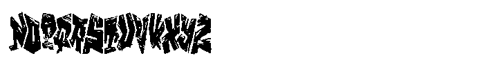 Vandal Crew Rough Font UPPERCASE
