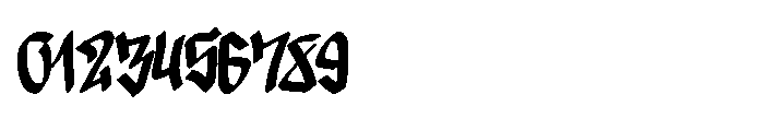 Vandal Rush Italic Regular Font OTHER CHARS