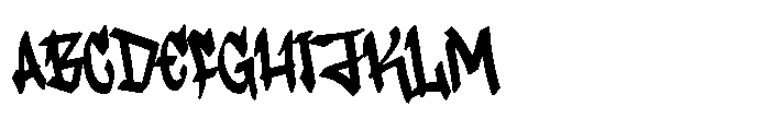 Vandal Rush Regular Font UPPERCASE