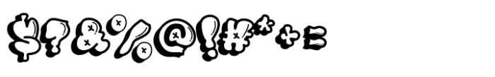 Vandal Wupz Doodle Graffiti Font OTHER CHARS