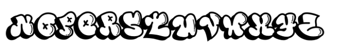 Vandal Wupz Doodle Graffiti Font LOWERCASE