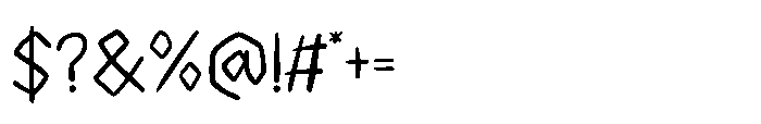 Vandal lines Font OTHER CHARS