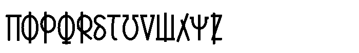 Vandalik One Font UPPERCASE