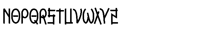 Vandalik One Font LOWERCASE