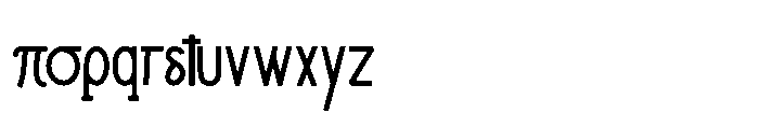 Vandalik Two Font LOWERCASE