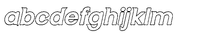 Vandelle Outline Bold Italic FONT
