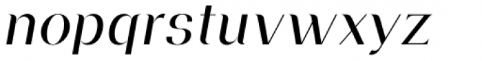 Vandermark Oblique Font LOWERCASE